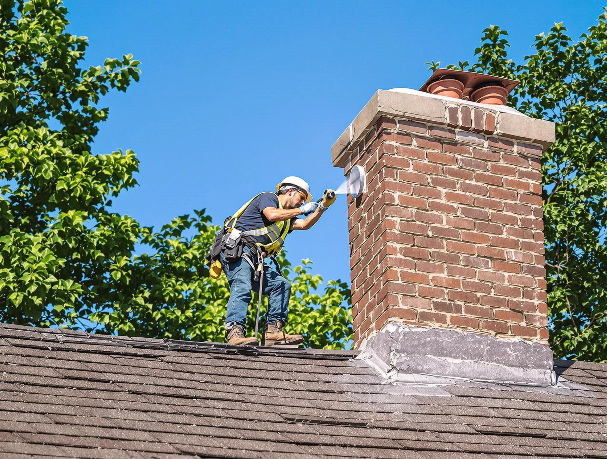 Cumberland Chimney Sweep performing an inspection with advanced tools in Cumberland, RI