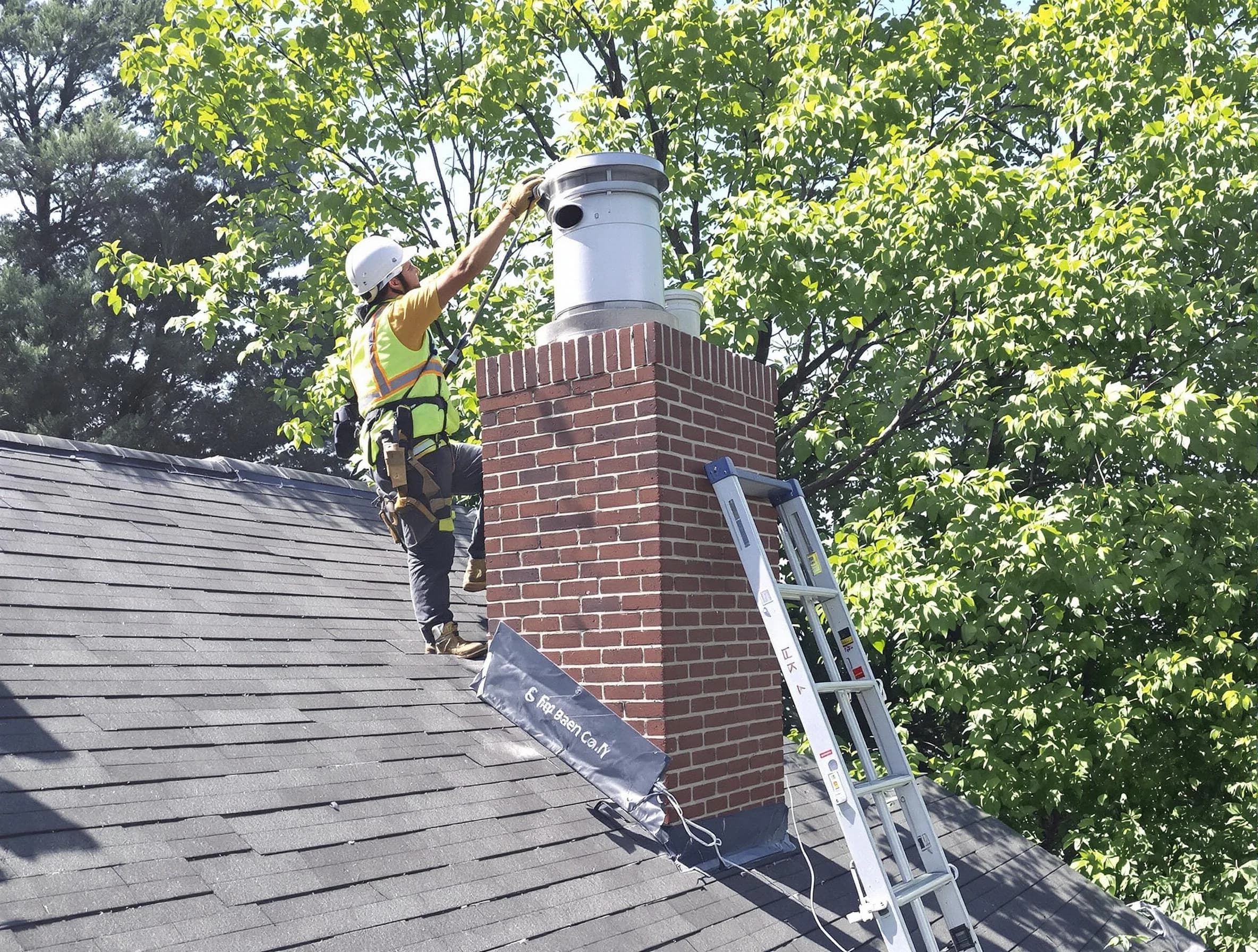 Chimney liner inspection by Cumberland Chimney Sweep in Cumberland, RI