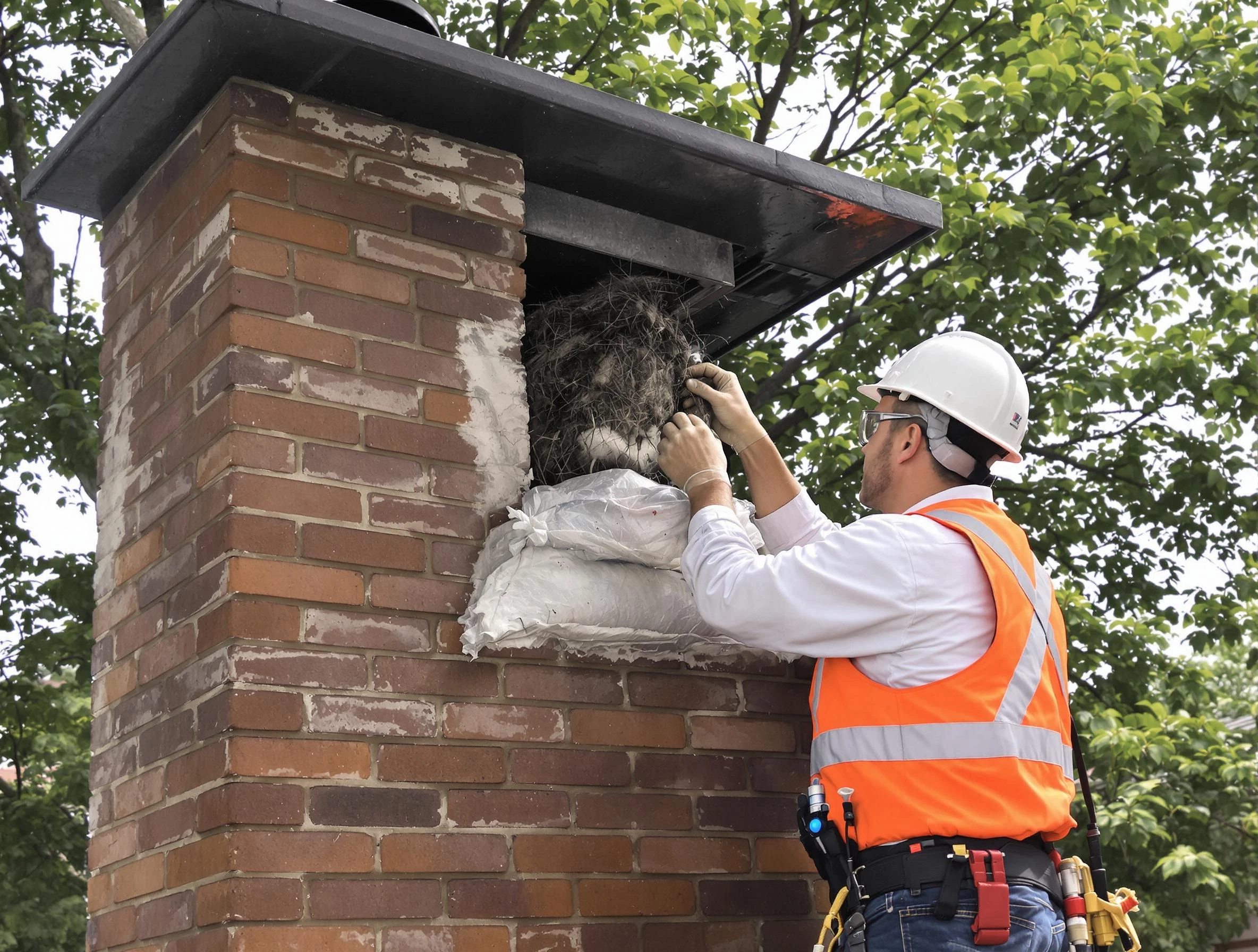 Humane removal of debris and animals by Cumberland Chimney Sweep in Cumberland, RI