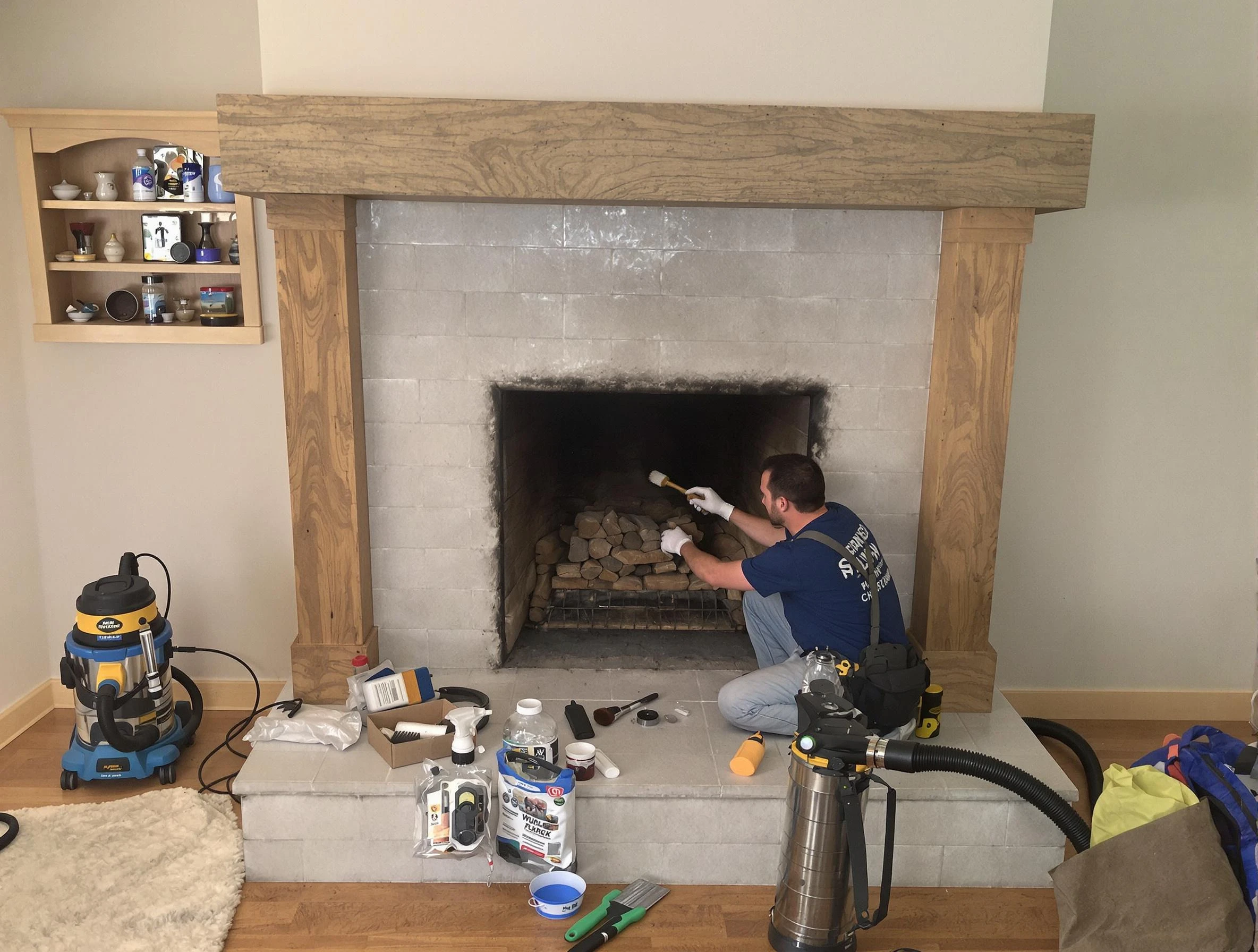 Detailed creosote removal process by Cumberland Chimney Sweep in Cumberland, RI
